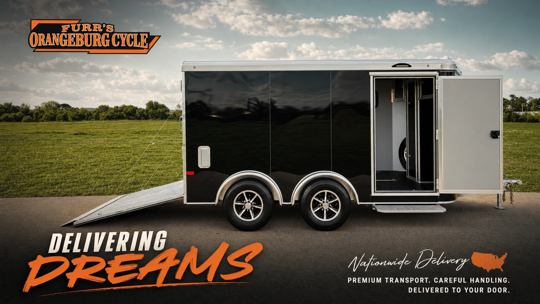 Nationwide motorcycle shipping and delivery support